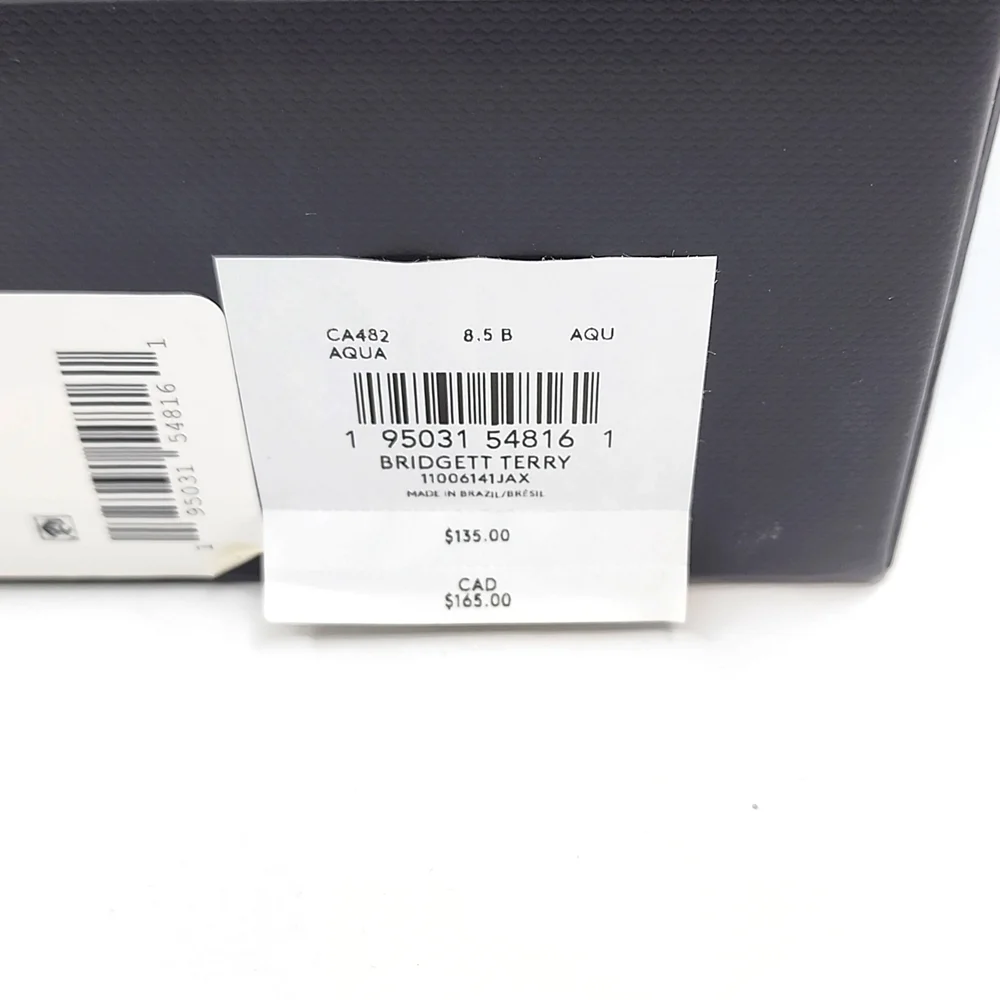 ⭐️COACH💯 NWT "BRIDGETT TERRY" SLIDERS/SHOES, THE SIZE IS 8.5 LADIES, AQUA COLOR - Picture 14 of 16